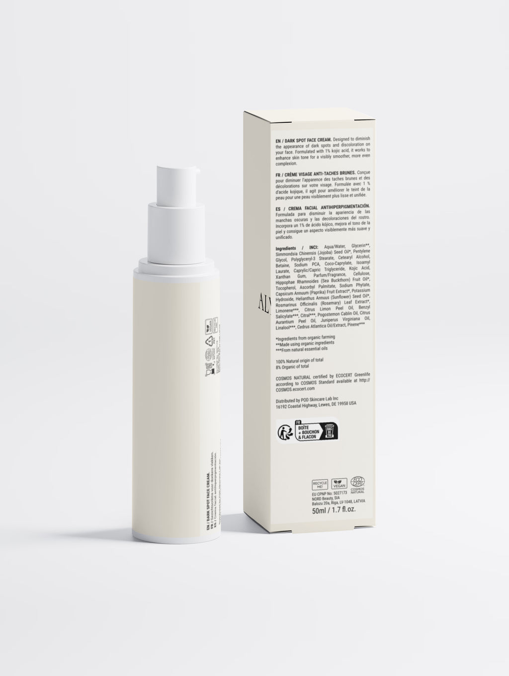Dark Spot Face Cream with Kojic Acid