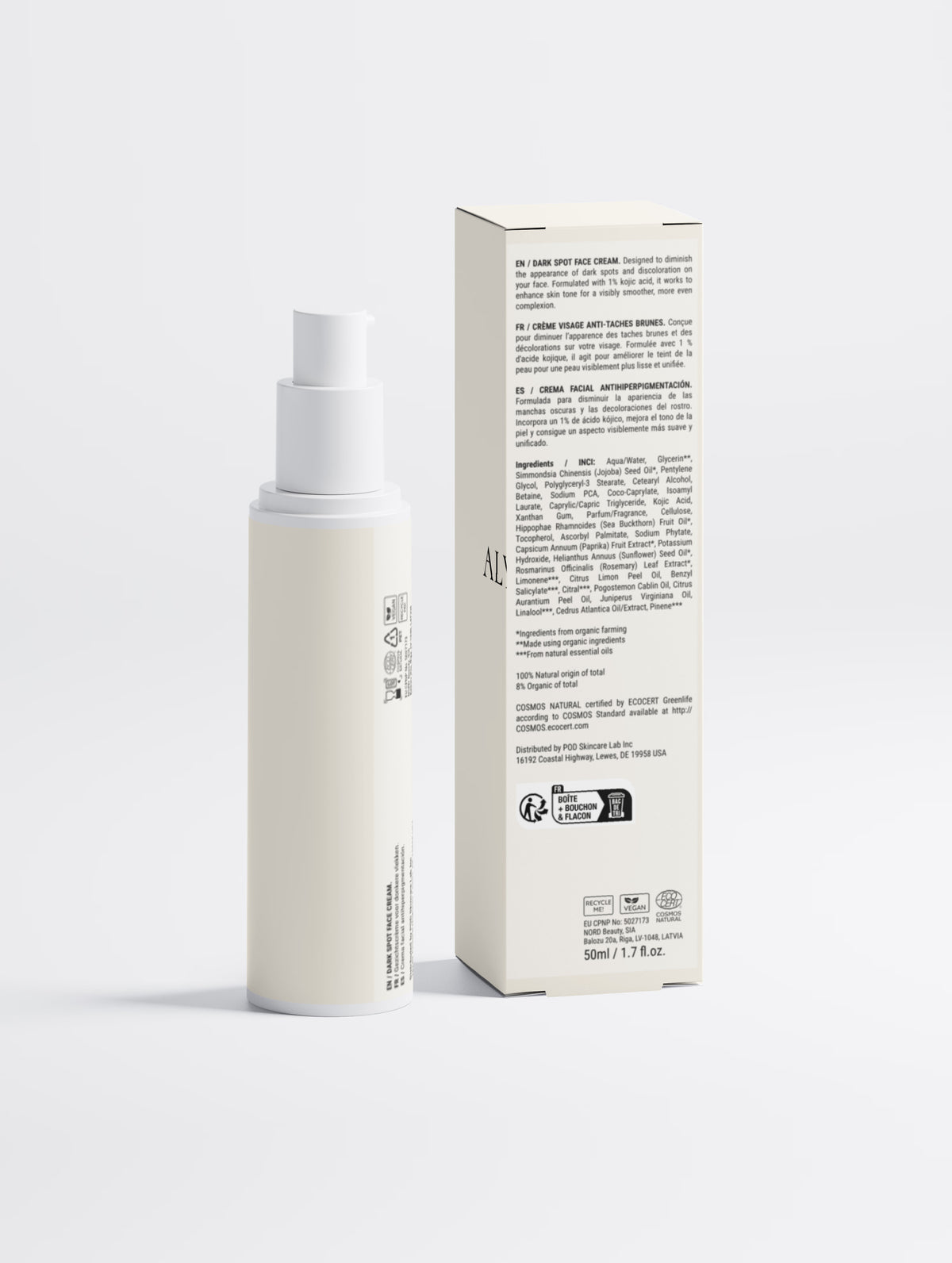 Dark Spot Face Cream with Kojic Acid